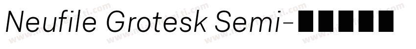 Neufile Grotesk Semi字体转换